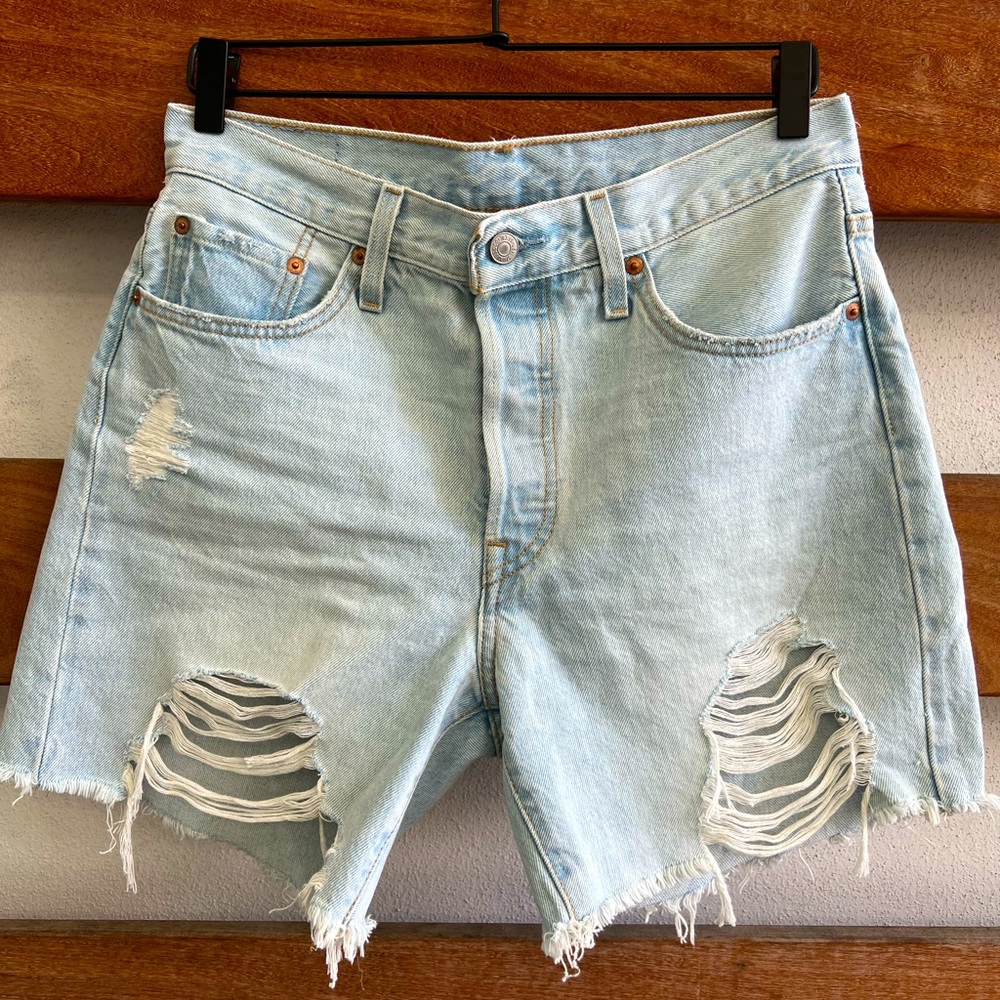 Levi’s 501 Mid Thigh Jean Shorts
